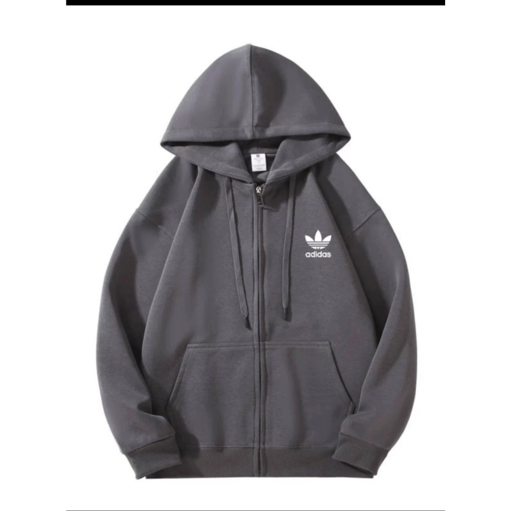 Áo hoodie zip Adidas cao cấp chính hãng chất nỉ bông cao cấp chuẩn form unisex nam nữ áo nỉ form rộng  AcA_stroe