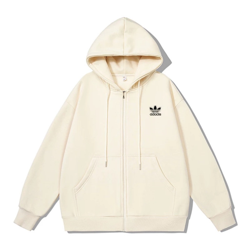 Áo hoodie zip Adidas cao cấp chính hãng chất nỉ bông cao cấp chuẩn form unisex nam nữ áo nỉ form rộng  AcA_stroe