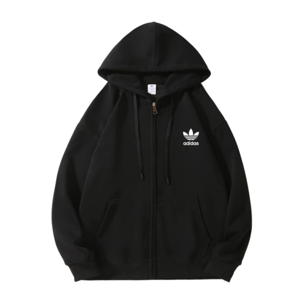 Áo hoodie zip Adidas cao cấp chính hãng chất nỉ bông cao cấp chuẩn form unisex nam nữ áo nỉ form rộng  AcA_stroe