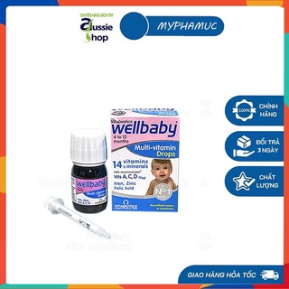 Vitamin tổng hợp cho bé từ 4 tháng Wellbaby Drops - 30ml