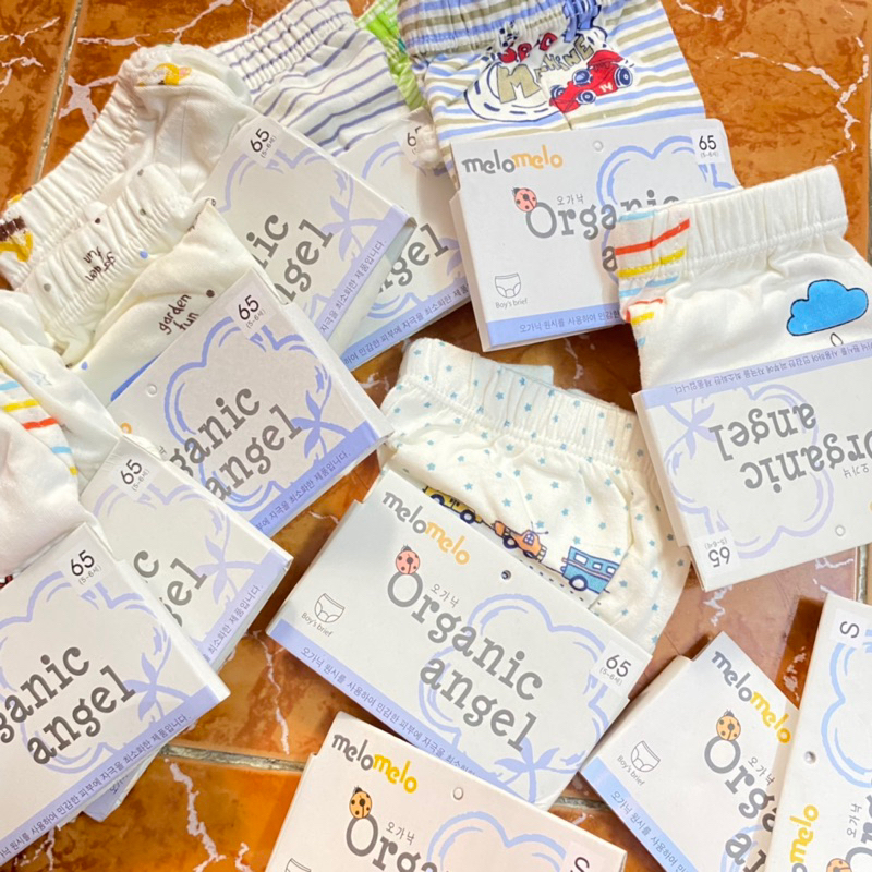 COMBO quần chip XUẤT HÀN ORGANIC ANGLE cho bé