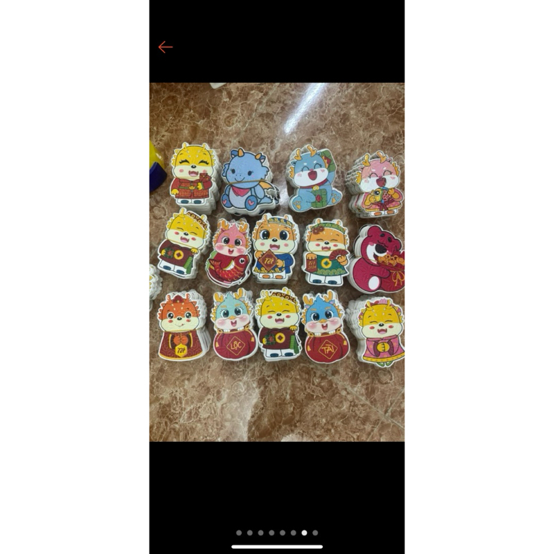 Combo 100 lì xì giáp thìn  đủ hình