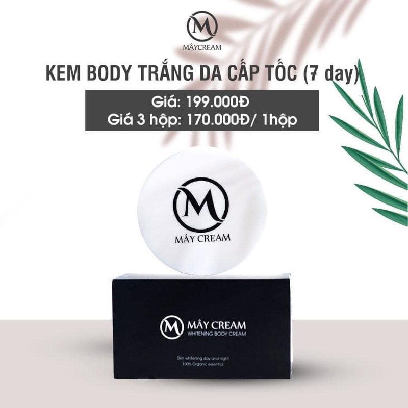 Kem Body Mây Cream - Kem Body Thanh Mây Chính Hãng