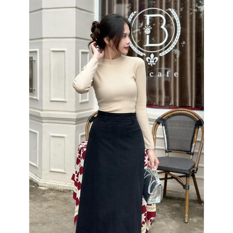 Áo Len - 902 - Cổ Cao - Tay Dài