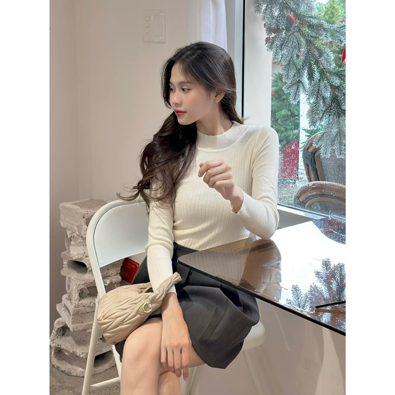 Áo Len - 902 - Cổ Cao - Tay Dài