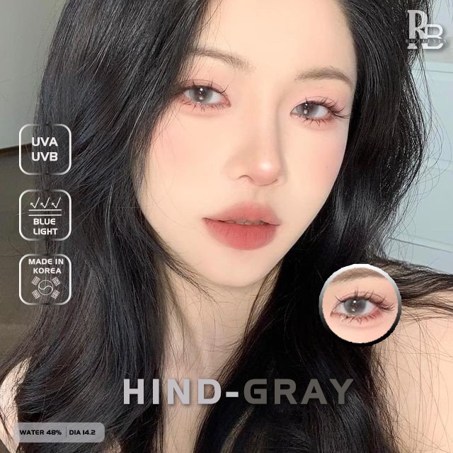 RUBY EYES Kính Áp Tròng Mẫu Xám Hind GraySIlicone HydroGel Ruby Eyes, Lens FULL ĐỘ CẬN Ruby Eyes Contact Lens