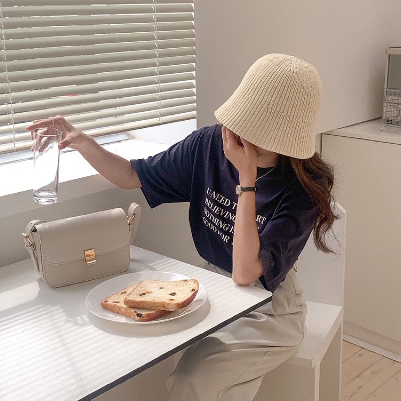 Túi Đeo Chéo, Túi Đeo Vai Nữ Da PU Màu Trắng, Nâu Mới 2023 - Mã T015