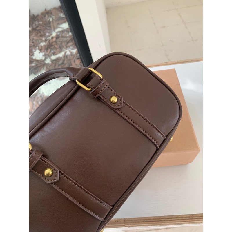 Túi Đeo Chéo Nữ Da Pu Màu Nâu, Đen Phong Cách Hàn Quốc Mới 2023 - Mã T018