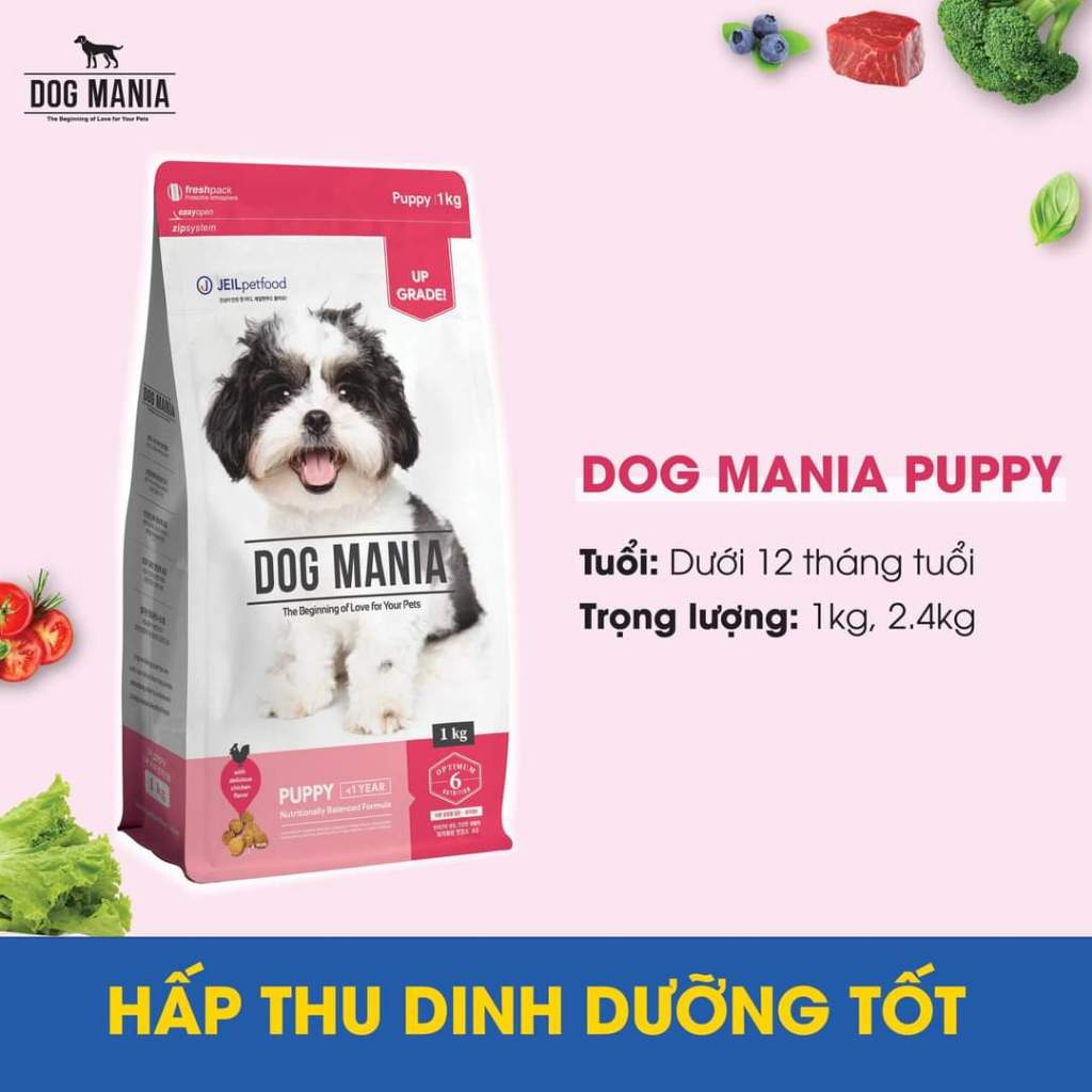 Hạt thức ăn cho cún nhỏ Dog Mania