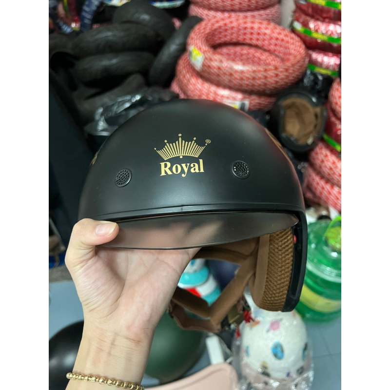 Nón bảo hiểm royal kính âm m139 đã qua sử dụng- ảnh chụp thật