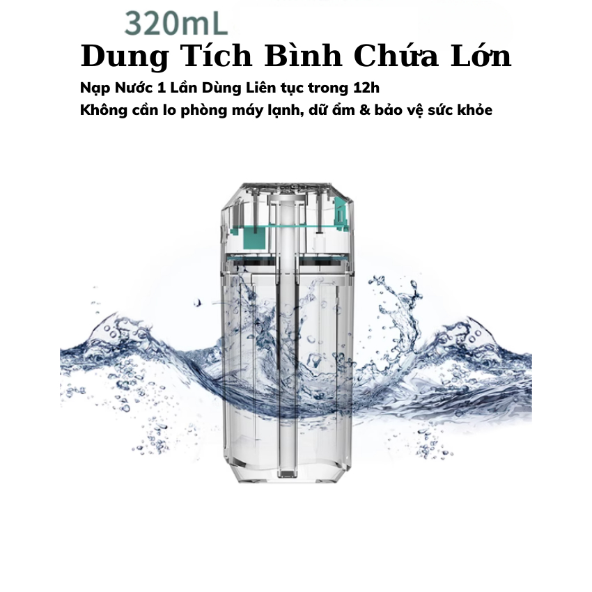 Máy phun sương, khuếch tán tinh dầu & tạo ẩm ô tô, Văn Phòng Cao Cấp, Hạt sương Siêu Mịn chỉ 5 Micron nano - Bogi