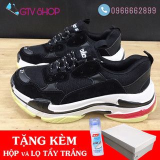 Giày thể thao nam nữ sneaker 3len Đen trắng, size 36-43. .