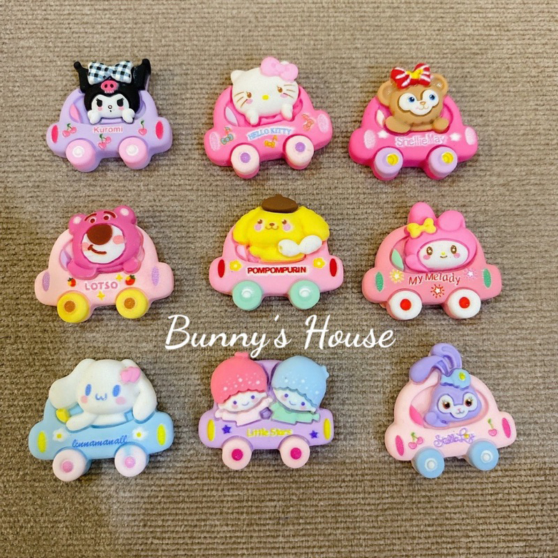STICKER/JIBBITZ/CHARM NHÂN VẬT HOẠT HÌNH LÁI XE TRANG TRÍ DÉP SỤC