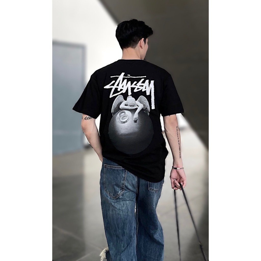 Áo Thun Stussy Nam Nữ Vải Cotton Cao Cấp, Áo PHông From rộng Tay Lỡ Unisex Hot Trend cao cấp Aca_store
