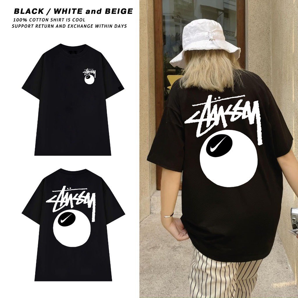 Áo Thun Stussy Nam Nữ Vải Cotton Cao Cấp, Áo PHông From rộng Tay Lỡ Unisex Hot Trend cao cấp Aca_store
