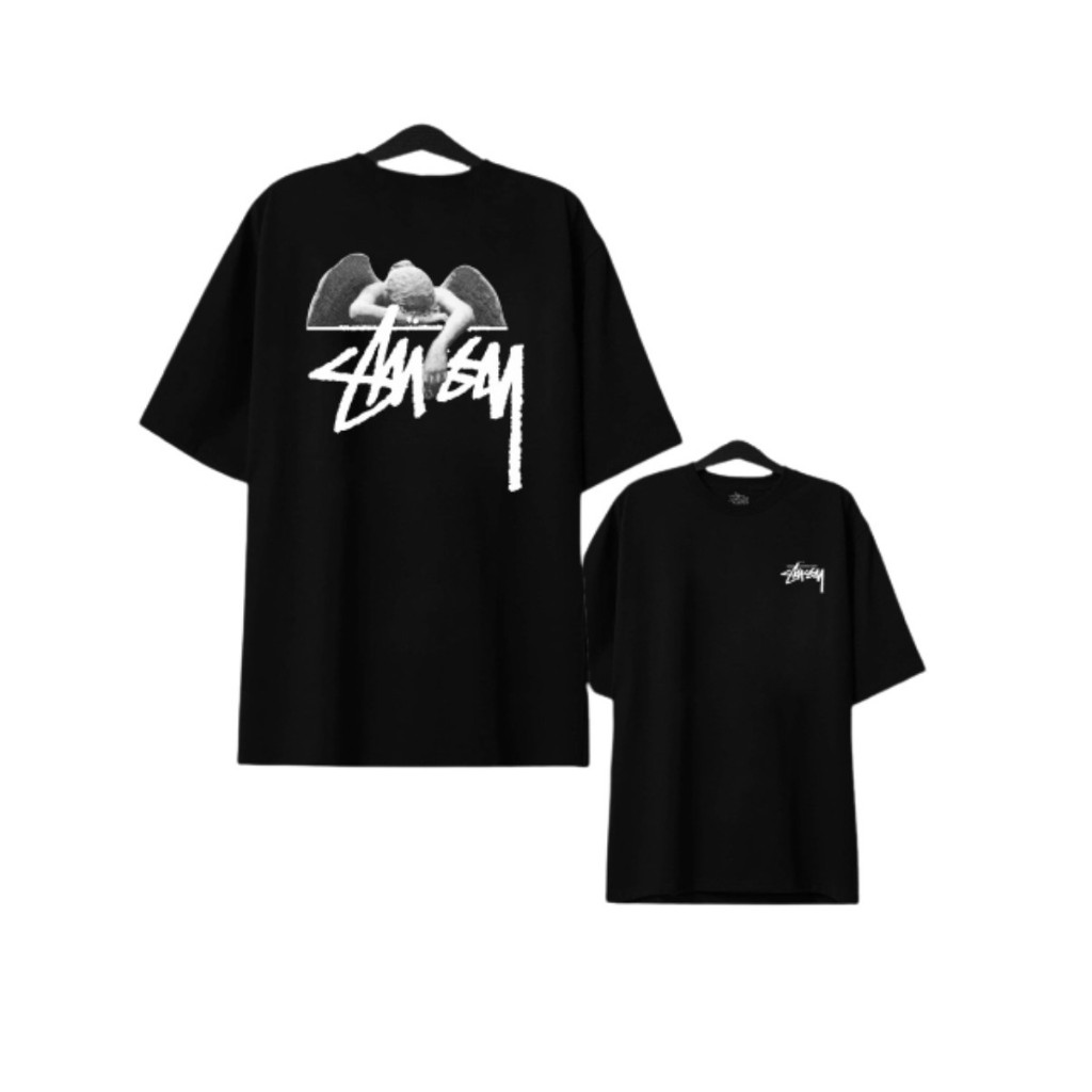 Áo Thun Stussy Nam Nữ Vải Cotton Cao Cấp, Áo PHông From rộng Tay Lỡ Unisex Hot Trend cao cấp Aca_store
