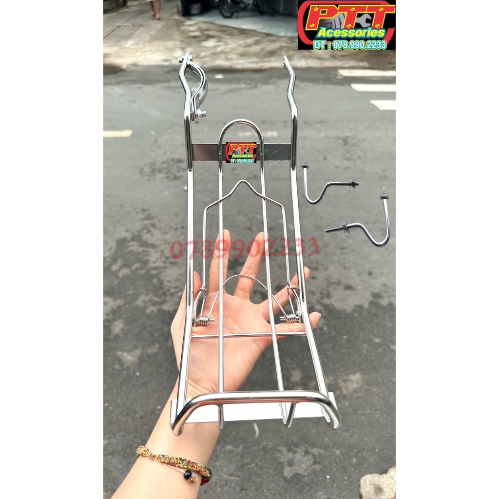 BAGA GIỮA INOX XE DREAM - CUB