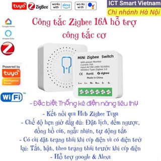 Công tắc cầu thang Tuya Zigbee/16A hỗ trợ công tắc cơ