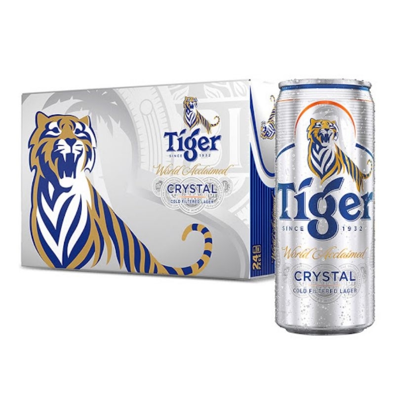 Thùng 24 lon bia Tiger Bạc 330ml
