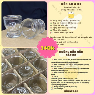 Combo 36 ly phúc lộc làm nến cúng phật