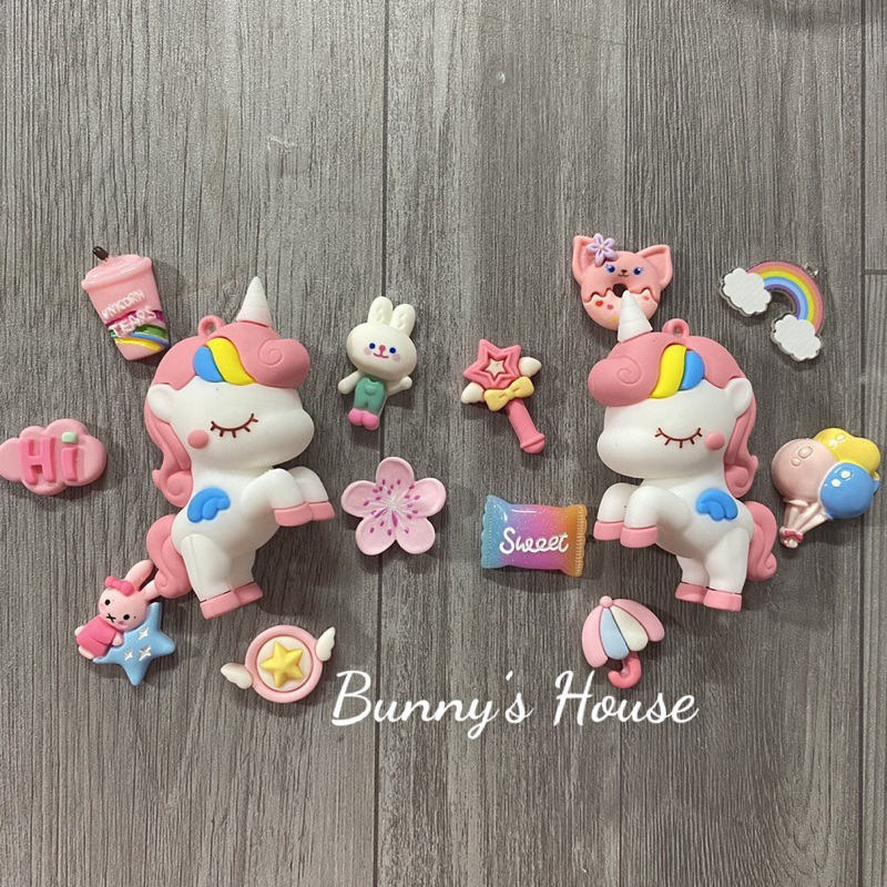 SET PONY NHẢY HỒNG TRANG TRÍ DÉP SỤC