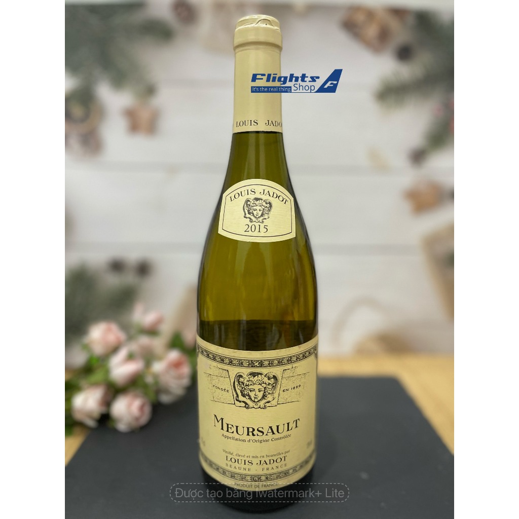 Vang trắng Meursault Louis Jadot 2015 hạng first class của hãng hàng không Emirates, chai 750ml