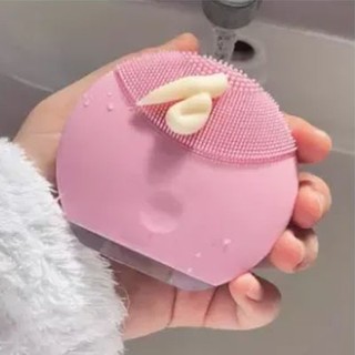 Máy rửa mặt có chế độ sóng siêu âm massage cao cấp làm sạch sâu da mặt giảm các tác nhân gây mụn - có dây sạc usb
