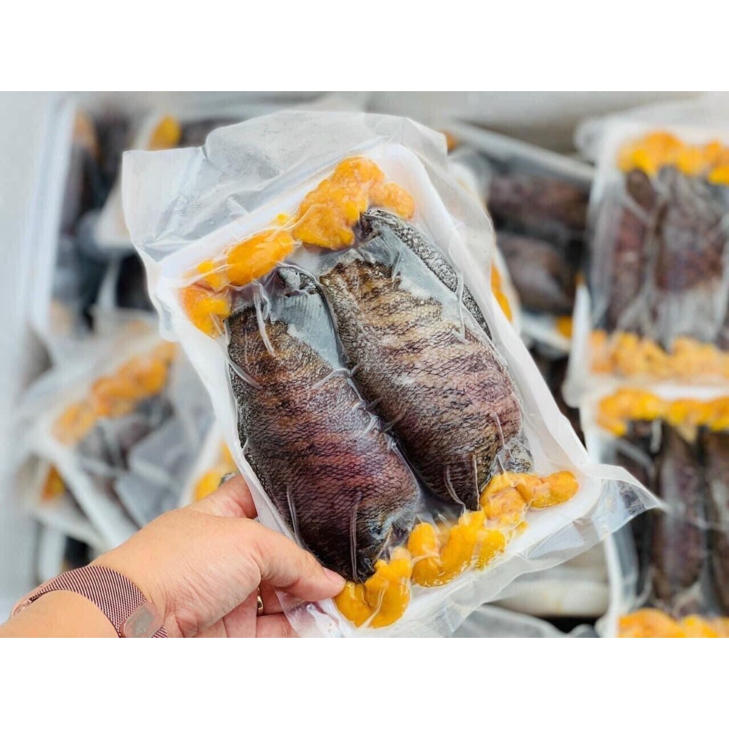 KHÔ CÁ SẶC TRỨNG 1 NẮNG - TÚI 1KG TẶNG KÈM MẮM ME CHUA CAY