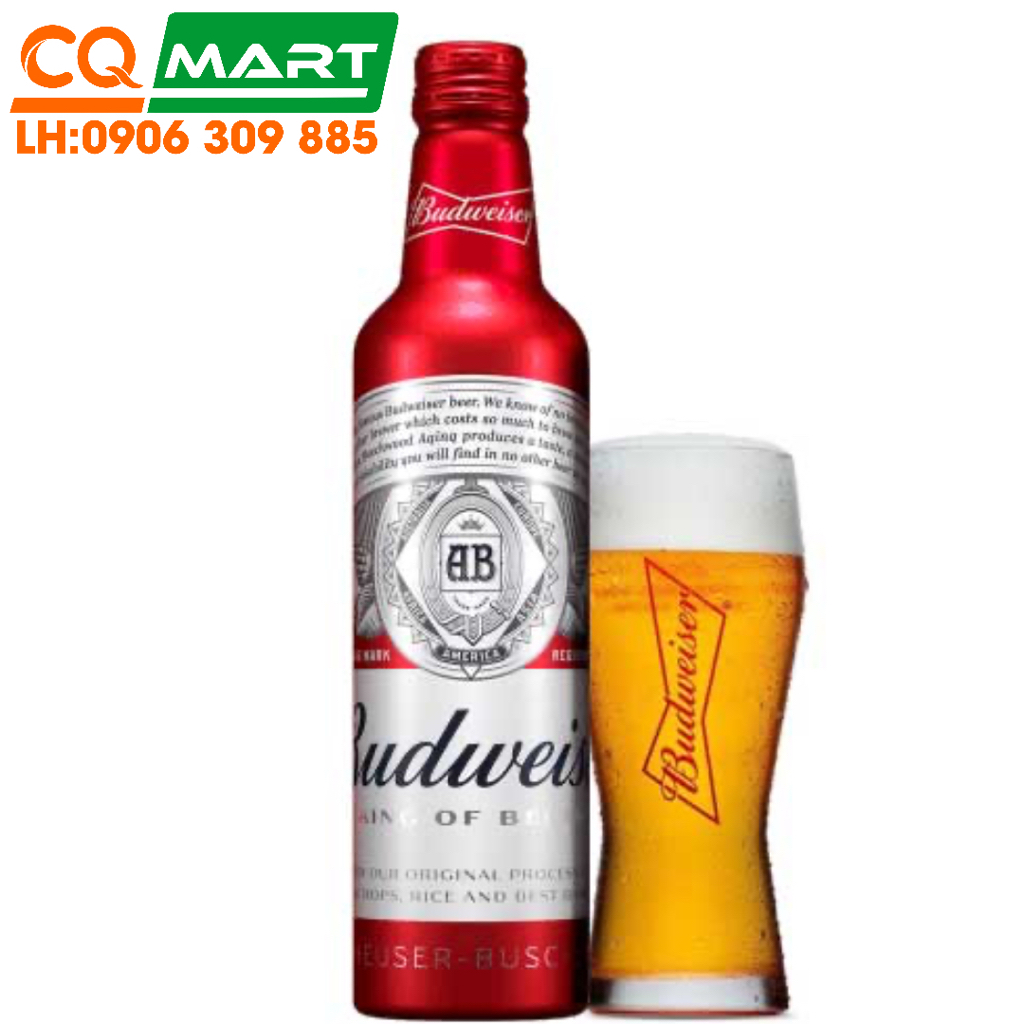 Bia Budweiser Mỹ 5% Chai Nhôm 473ml