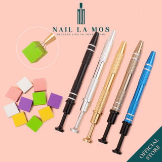 Bút kẹp mút dặm ombre chuyên dụng - Set bông mút dặm ombre vuông, cây cố định ombre trang trí móng nail
