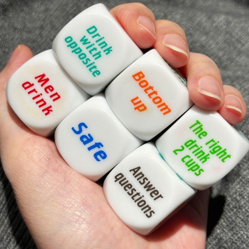 Set 6 Viên Xúc Xắc Xí Ngầu Trò Chơi Chủ Đề Drinking - GAME1062 - BCorner