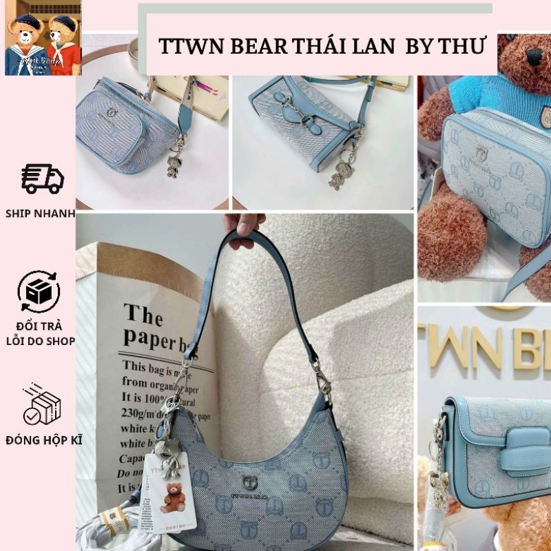 Túi Nón TTWN BEAR màu xanh xinh xắn