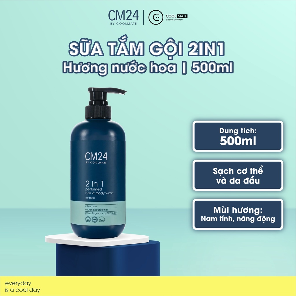 Sữa tắm gội 2in1 hương nước hoa thương hiệu CM24 - 500ml