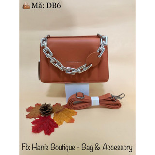   NO BOX    Ảnh thât 100% - LIMITED  Túi xách nữ thương hiệu CNK cam đất độc lạ size 22  Mã: DB6  