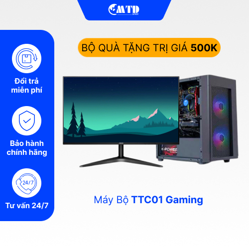 Bộ máy tính PC gaming kèm màn hình Full HD i3| i5| Ram 8GB | SSD 256G chơi mượt mà các loại game (BH 12 tháng)