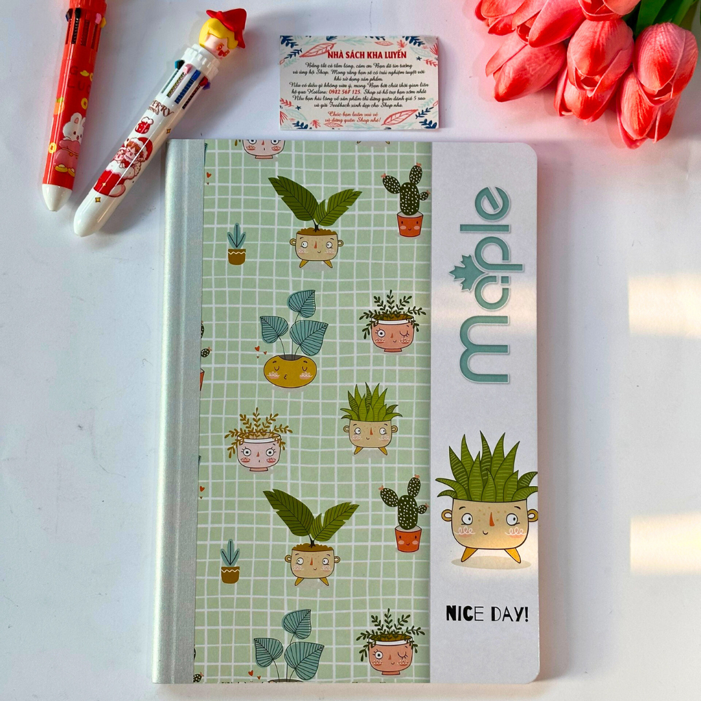 Vở kẻ ngang A4 Hồng Hà/ Maple  phù hợp học sinh, sinh viên, văn phòng- hình ngẫu nhiên