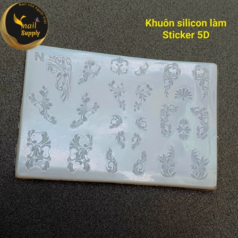 Khuôn silicon làm Sticker nổi 5D cao cấp