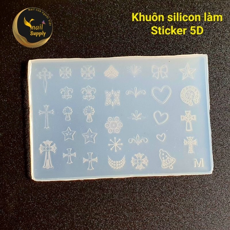 Khuôn silicon làm Sticker nổi 5D cao cấp