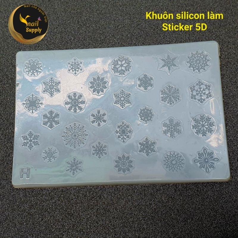 Khuôn silicon làm Sticker nổi 5D cao cấp