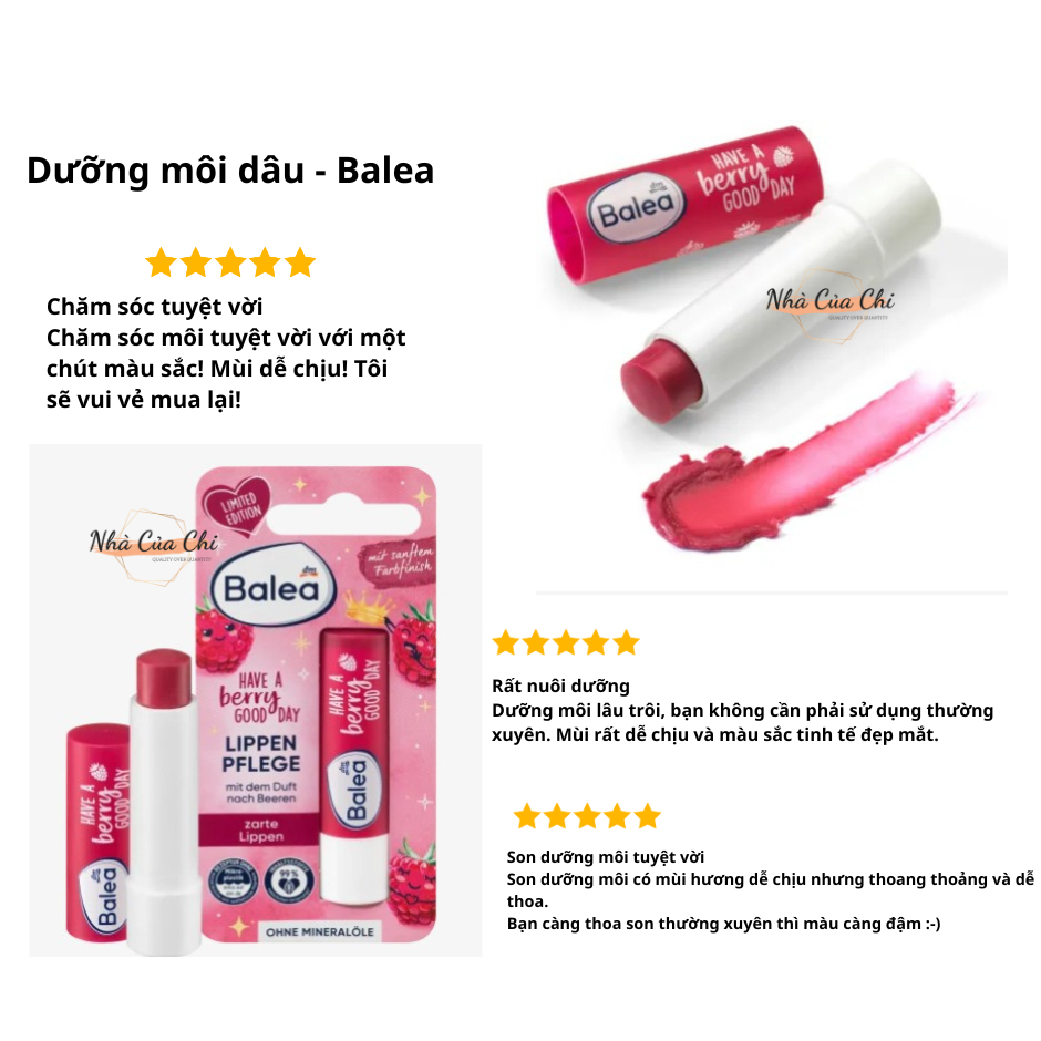 Son dưỡng môi Balea - hàng Đức