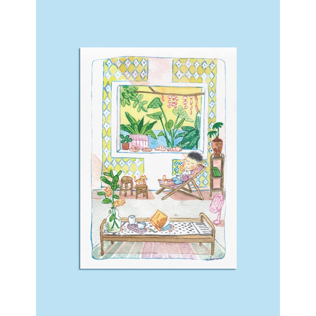 Du Bút - Poster A4 - Thị trấn Hoa Mười Giờ