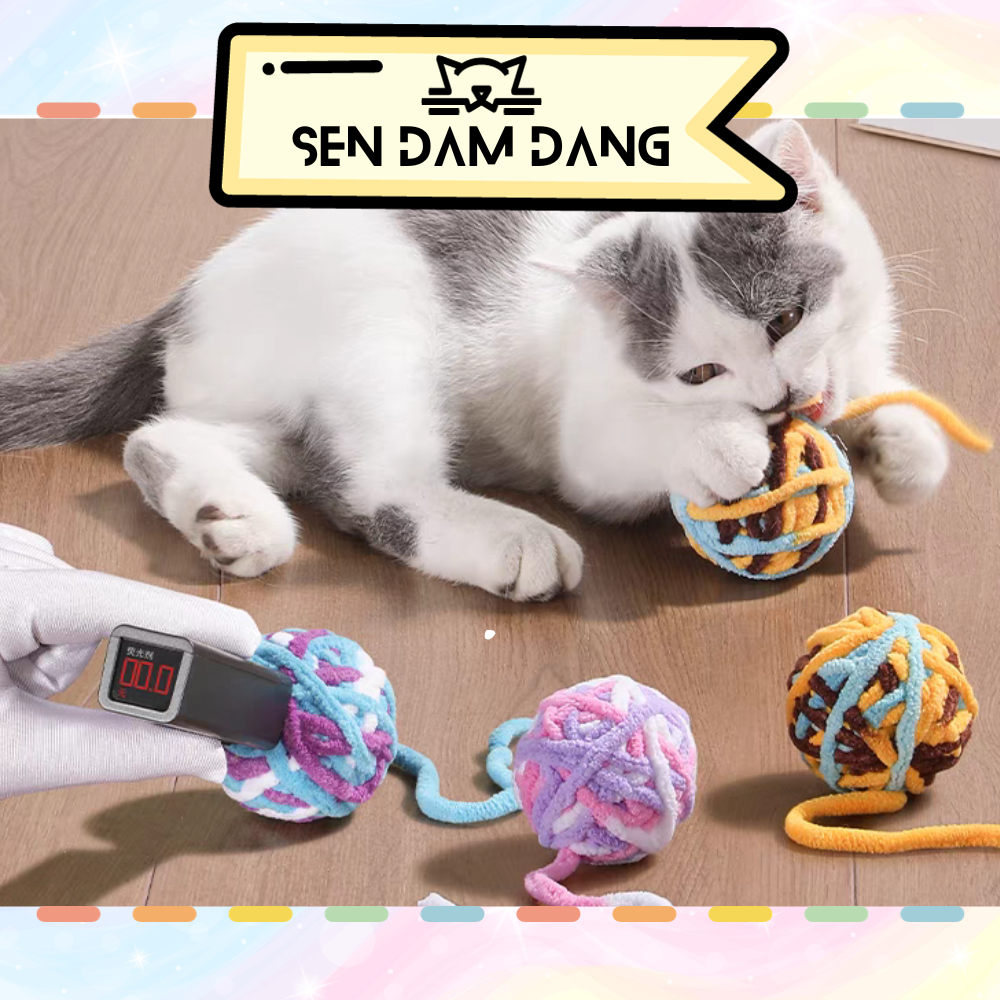 Bóng Len Đồ Chơi Cho Mèo