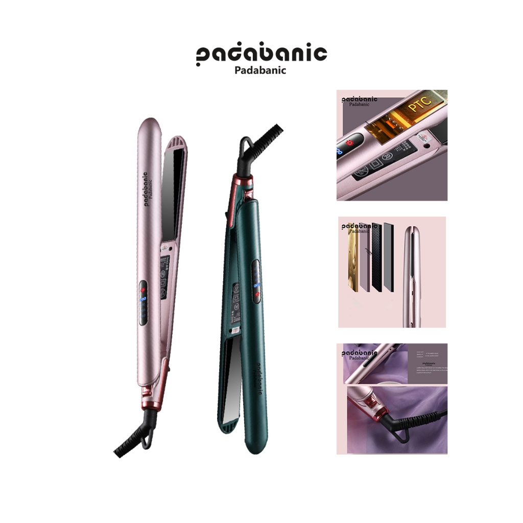 Padabanic 2216 Máy ép duỗi tóc là tóc uốn xoăn cao cấp 2 trong 1 tạo được nhiều kiểu với nhiều chất tóc