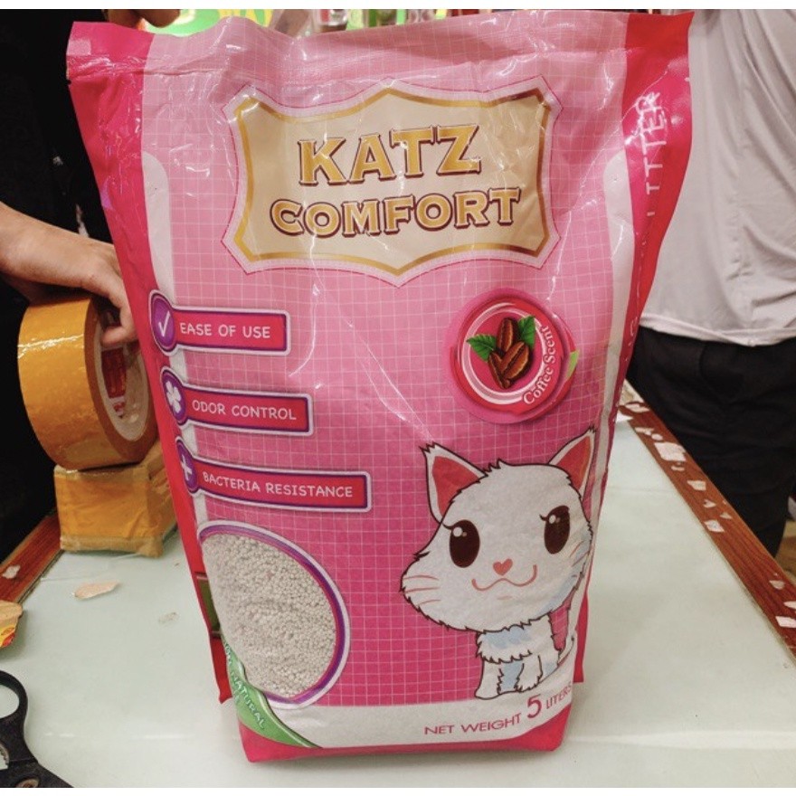 Cát vệ sinh cho mèo Katz Comfort nhập khẩu Thái Lan 5kg