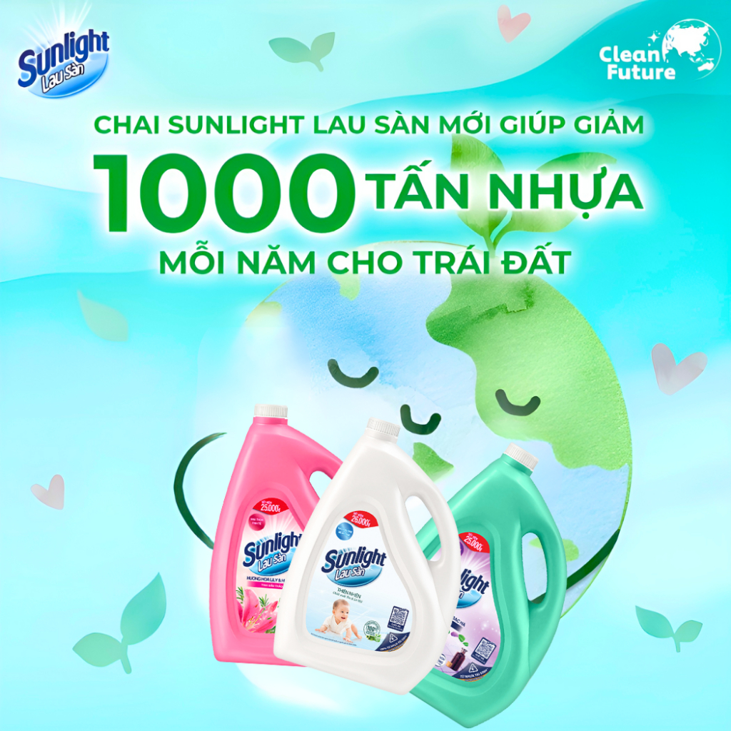 Nước Lau Sàn Sunlight, Nước Lau Nhà Cao Cấp Tinh Dầu Thảo Mộc Ngăn Côn Trùng Sạch Nhanh Phòng Khách, Bếp Can 3.6kg