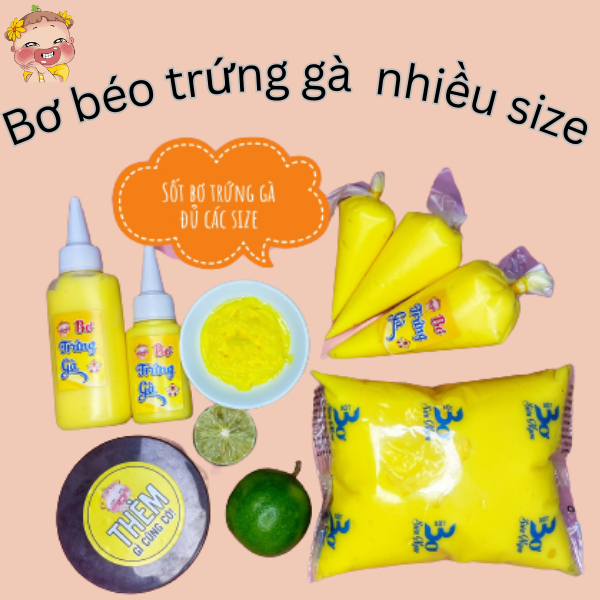 Bơ Trứng gà Lọ- Túi đủ size từ 50ml-200ml ăn cùng bánh tráng - Thèm gì cũng có