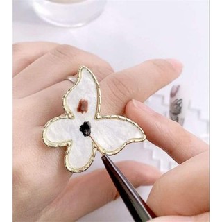 nhẫn pha sơn gel,nhẫn tán màu gel