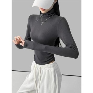 Áo giữ nhiệt dài tay cao cổ lót lông nữ