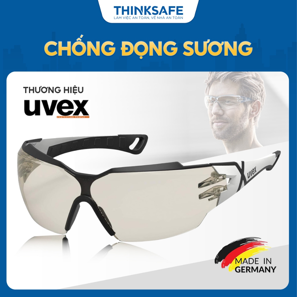 Kính bảo hộ cao cấp Uvex CX2 chống đọng sương, chống bụi, chống tia UV nhập khẩu Đức Kính chống bụi đi đường - THINKSAFE