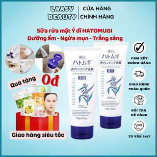 Sữa rửa mặt ý dĩ, sữa rửa mặt hatomugi nội địa nhật chính hãng 130g | sữa rửa mặt dưỡng ẩm, sáng da, ngừa mụn